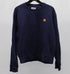 Men's Kenzo Tiger Embroidered Crewneck Sweatshirt in Navy Blue Cotton