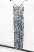 Women's Self Portrait Sophia Embroidered Slip Dress in Multicolor Chiffon
