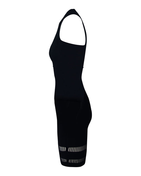 Women's Alexander Wang Body-Hugging Halter Dress in Black Viscose