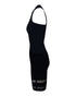 Women's Alexander Wang Body-Hugging Halter Dress in Black Viscose