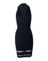 Women's Alexander Wang Body-Hugging Halter Dress in Black Viscose