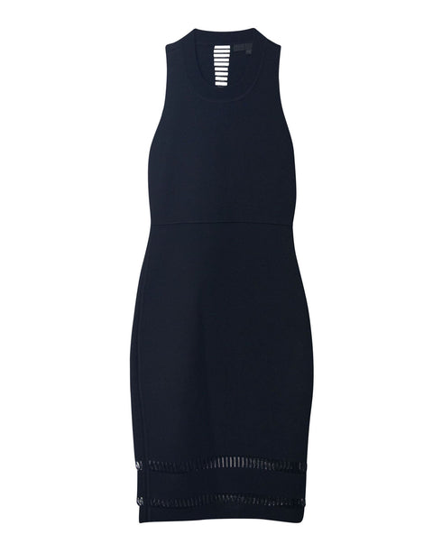 Women's Alexander Wang Body-Hugging Halter Dress in Black Viscose