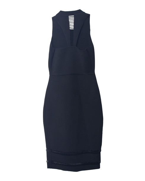 Women's Alexander Wang Body-Hugging Halter Dress in Black Viscose