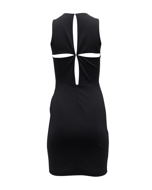 Women's Alexander Wang Sheath Dress with Cut Out Design in Black Nylon