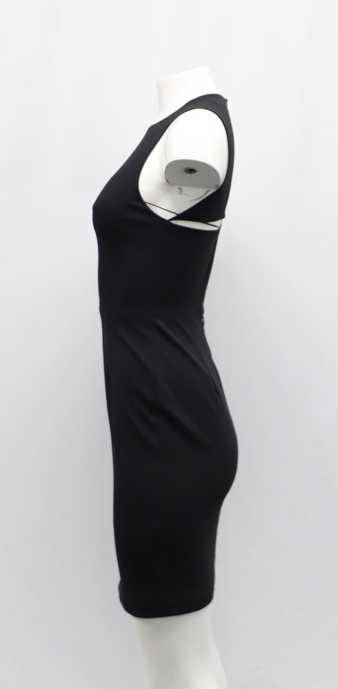 Women's Alexander Wang Sheath Dress with Cut Out Design in Black Nylon