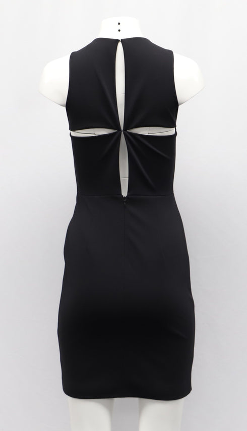 Women's Alexander Wang Sheath Dress with Cut Out Design in Black Nylon