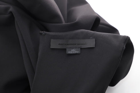 Women's Alexander Wang Sheath Dress with Cut Out Design in Black Nylon