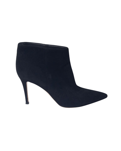 Women's Gianvito Rossi Stiletto Ankle Boots in Black Suede