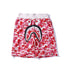 Bathing Ape Shorts Shark Head Camouflage Bottom Pattern Casual Shorts Men and Women Fashion Tether Shorts