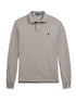 RALPH LAUREN Slim Fit Mesh Long-Sleeve Polo Canterbury Heather