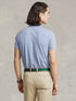 RALPH LAUREN Slim Fit Mesh Polo Shirt Isle Heather