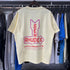 Rhude T-shirts Sunday Morning Fever Pink Arrow Print Men's and Women's Crew Neck Short Sleeves