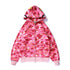 Bathing Ape Hoodie Autumn and Winter Women Teenagers Cotton Printed Camouflage Brushed Hoody Hoodie