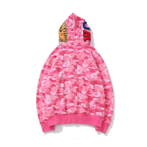 Bathing Ape Hoodie Casual Large Size Loose Sweater Jacket
