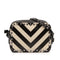 Rockstud Camera Crossbody Bag Striped Leather