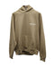 Men's Fear Of God Essentials Logo-Flocked Hoodie in Tan Cotton-Blend Jersey
