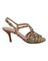 Women's Stuart Weitzman Snakeskin Print High Heel Sandals in Multicolor Leather