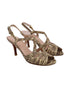 Women's Stuart Weitzman Snakeskin Print High Heel Sandals in Multicolor Leather