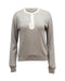 Women's Zadig & Voltaire Logo Long Sleeve Sweatshirt in Grey Cotton