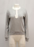 Women's Zadig & Voltaire Logo Long Sleeve Sweatshirt in Grey Cotton