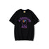 Bathing Ape T-Shirt Purple Ape Head Neon XINGX Lightning T-shirt