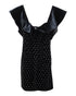 Women's Self-Portrait Crystal Embellished Mini Dress in Black Velvet