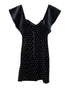 Women's Self-Portrait Crystal Embellished Mini Dress in Black Velvet