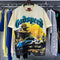 Godspeed T-shirts Racing Sunset Print Cotton Crew Neck Short Sleeve Men and Women