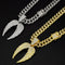 Angel Wings Cuban Chain Necklace
