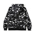 Bathing Ape Hoodie Shark Camouflage Luminous Embroidered Hoodie Hip Hop Men's and Women's Hoodie Coat