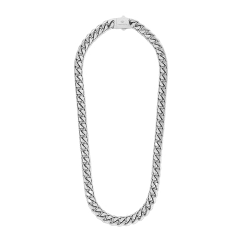 Cuban Link Chain (Silver) - 12mm