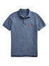 RALPH LAUREN Slim Fit Mesh Polo Shirt Classic Royal Heather