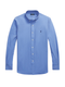 RALPH LAUREN Slim Fit Stretch End-On-End Shirt Blue End On End