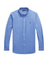 RALPH LAUREN Slim Fit Stretch End-On-End Shirt Blue End On End