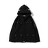Bathing Ape Hoodie Spring Autumn Men's Solid Color Shark Head Coat Jacket