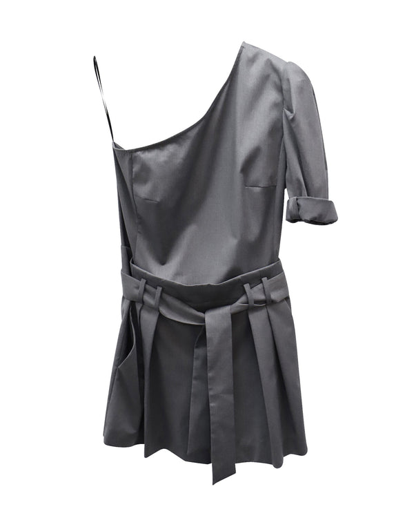 Women's Iro Laurena Romper in Grey Polyamide