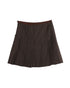 Women's Marc Jacobs Pleated Skirt in Brown Wool