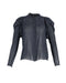 Women's Ulla Johnson Fiona See-Through Blouse in Navy Blue Silk