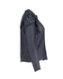 Women's Ulla Johnson Fiona See-Through Blouse in Navy Blue Silk