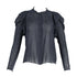 Women's Ulla Johnson Fiona See-Through Blouse in Navy Blue Silk