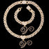 Cursive Letter Pendant Cuban Chain and FREE Bracelet