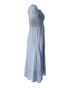 Women's Reformation Smocked Puff Sleeve Dress in Light Blue Viscose