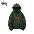 Stussy Hoodie Embroidered Fleece Fashion Hooded Sweater
