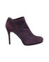 Women's Stuart Weitzman Ankle High-Heeled Boots in Eggplant Purple Suede