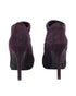Women's Stuart Weitzman Ankle High-Heeled Boots in Eggplant Purple Suede