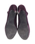 Women's Stuart Weitzman Ankle High-Heeled Boots in Eggplant Purple Suede
