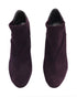 Women's Stuart Weitzman Ankle High-Heeled Boots in Eggplant Purple Suede