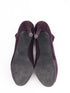 Women's Stuart Weitzman Ankle High-Heeled Boots in Eggplant Purple Suede