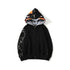 Bathing Ape Hoodie Autumn and Winter Camouflage Shark Double Hood Sweatshirt Couple Coat Hip Hop Men and Women