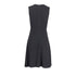 Women's Joseph Round Neck Sleeveless Dress in Black Acetate